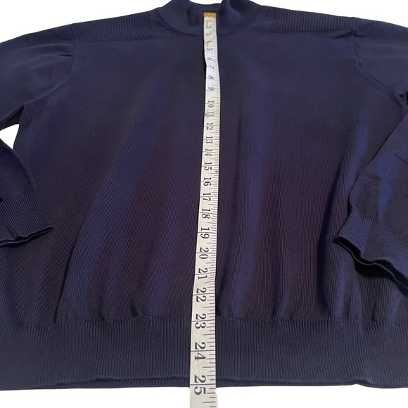 Cutter & Buck Quarter Zip Pullover Long Sleeve Sweater Navy Blue Medium MCS07544 - Picture 10 of 14